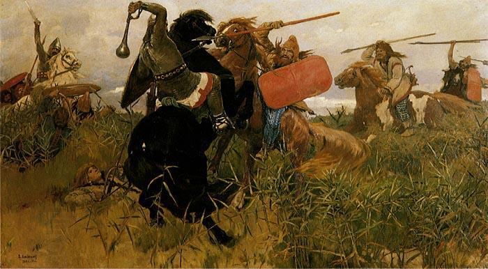 Viktor Vasnetsov Fight of Scythians and Slavs China oil painting art